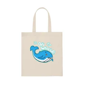 Oh Whale Canvas Tote Bag