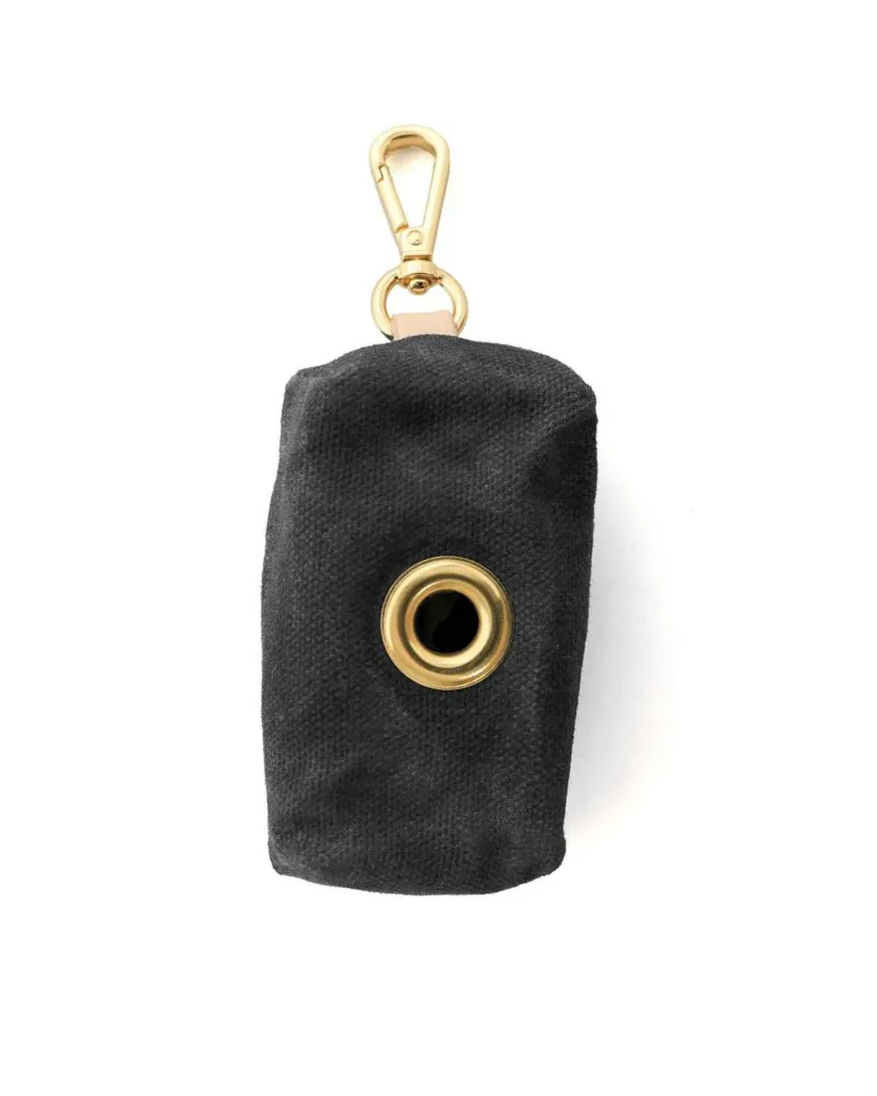 Onyx Waxed Canvas Waste Bag Dispenser (Made in the USA)