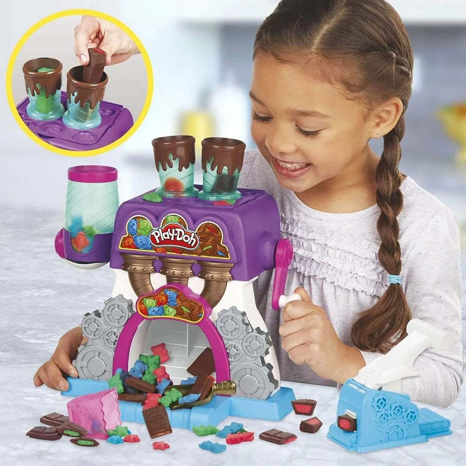 Play-Doh Candy Delight Playset Interactive Sweet Maker 13 Piece