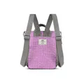 Roka Bantry B Purple Gingham Recycled Canvas Backpack - Small