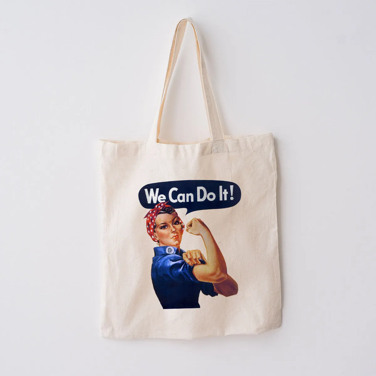 Rosie The Riveter We Can Do It Tote Bag Large Canvas Tote Grocery Totes