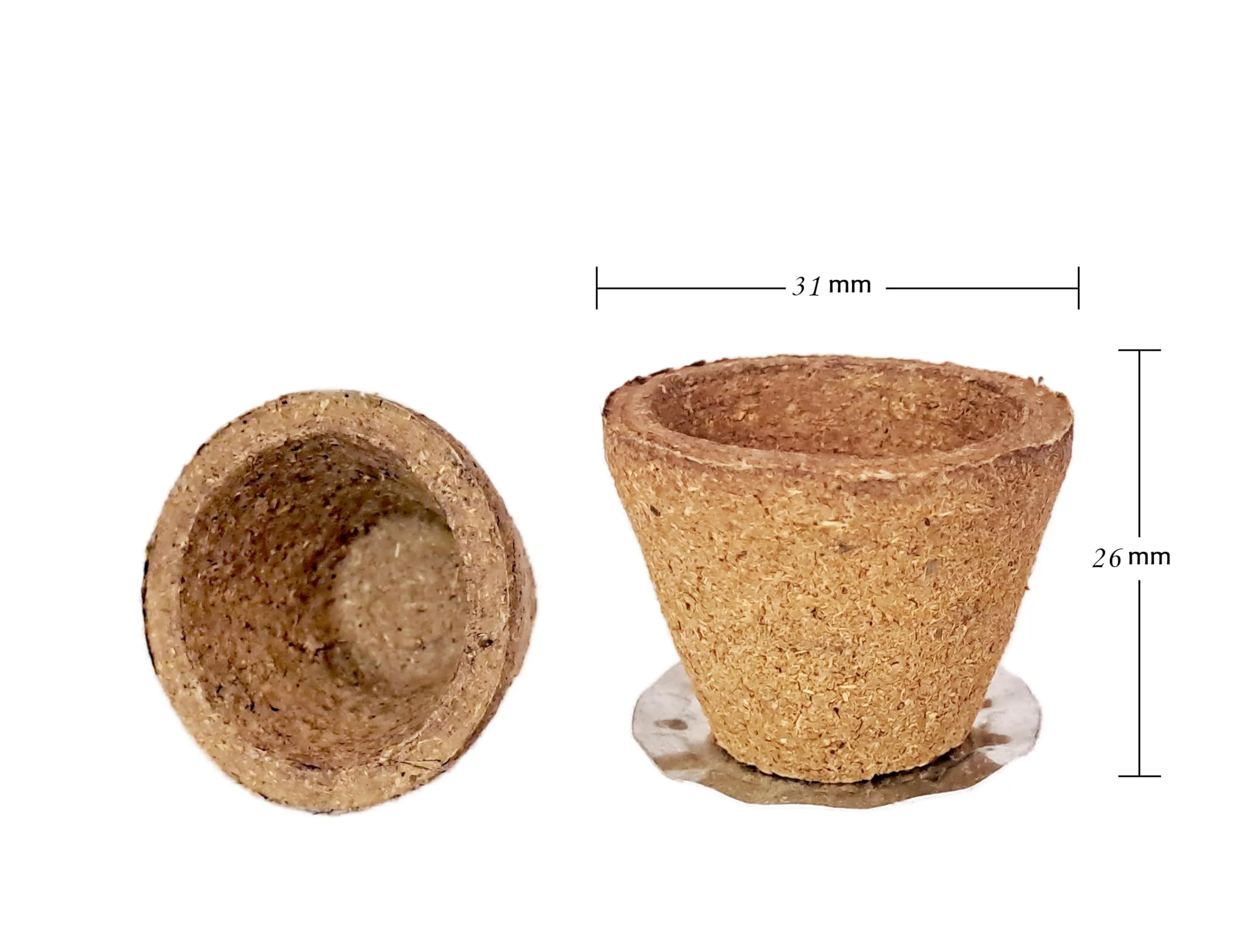 Satguru Cow Panchgavya Dhuni Cups (Empty), Natural Cow Dung Sambrani Dhoop Cups (200 Pieces)