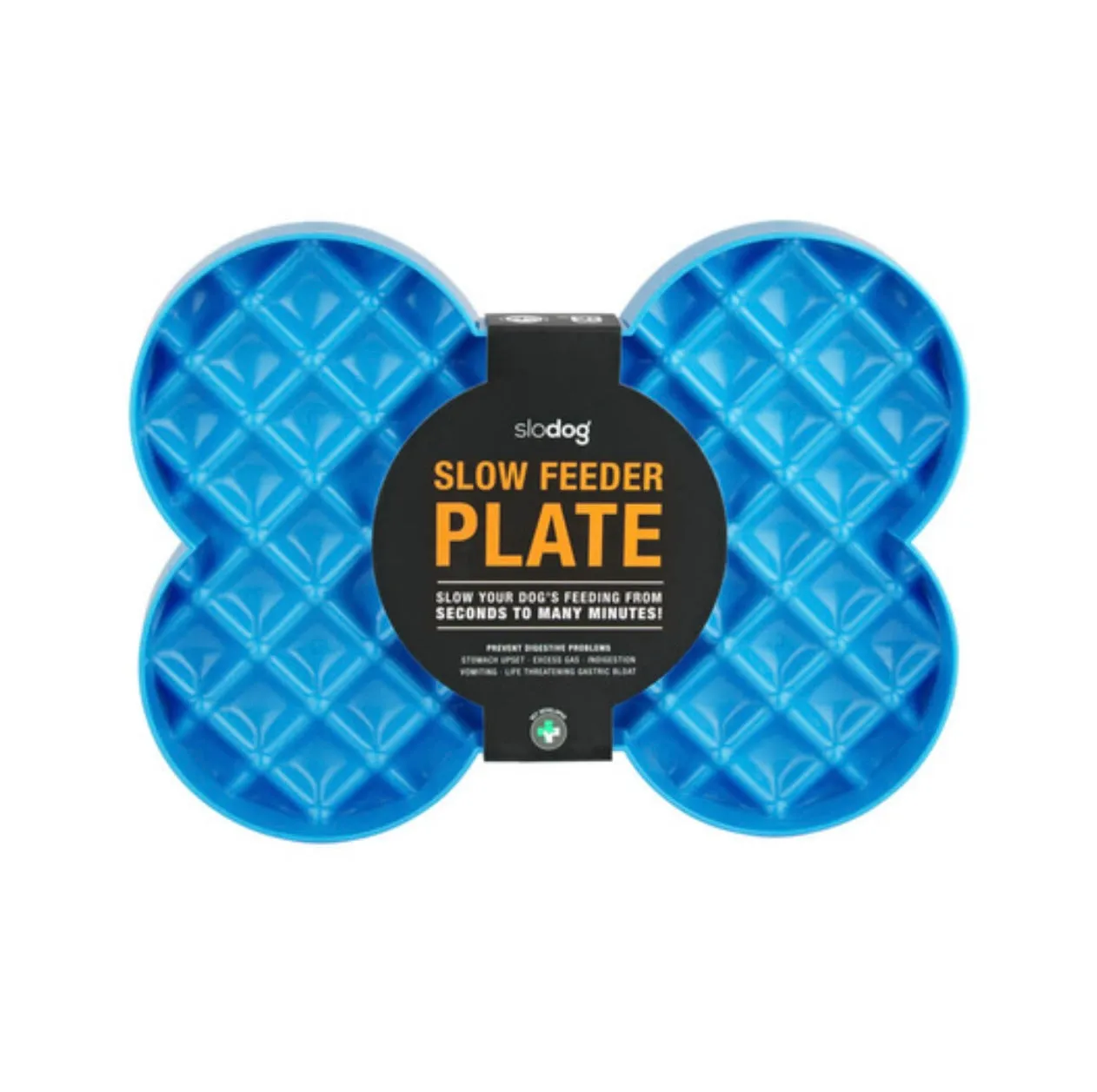 Slow Feeder Plate blue - dog bowl