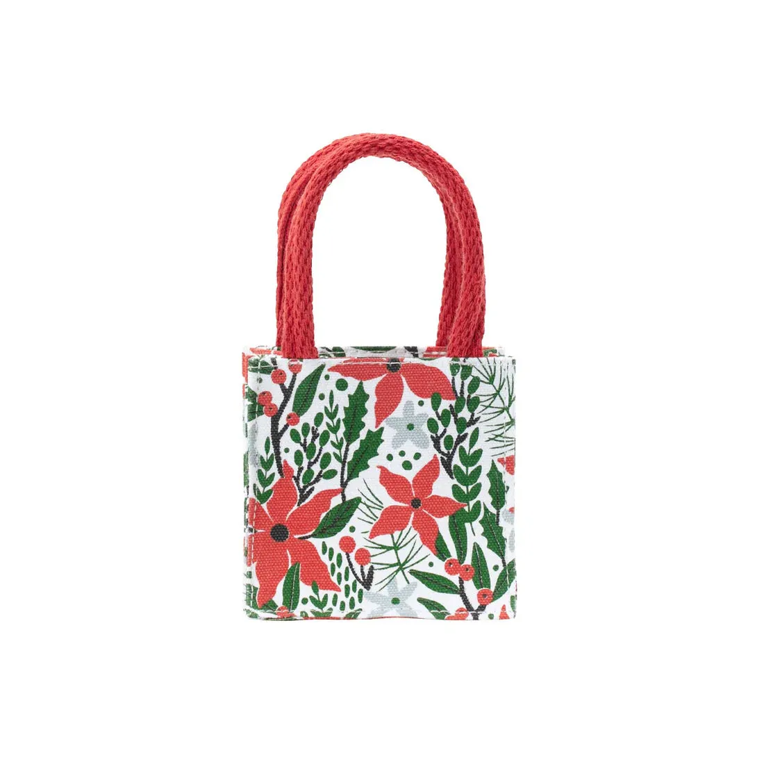 Small Itsy Bitsy Gift Bag - Holiday Poinsettia