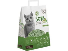 Soya Organic Cat Litter Green Tea Scented 15 L - 100% Biodegradable