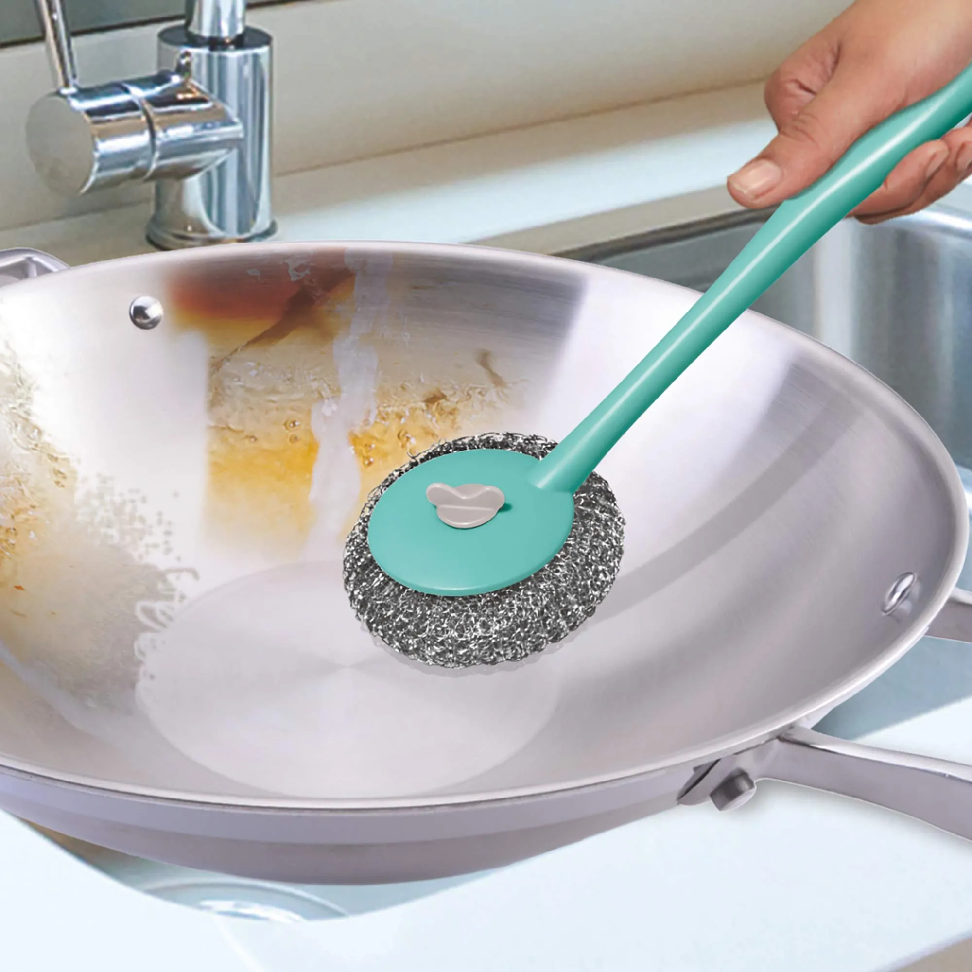 Spotzero By Milton Kitchen Cleaning Handy Scorer (Aqua Green)