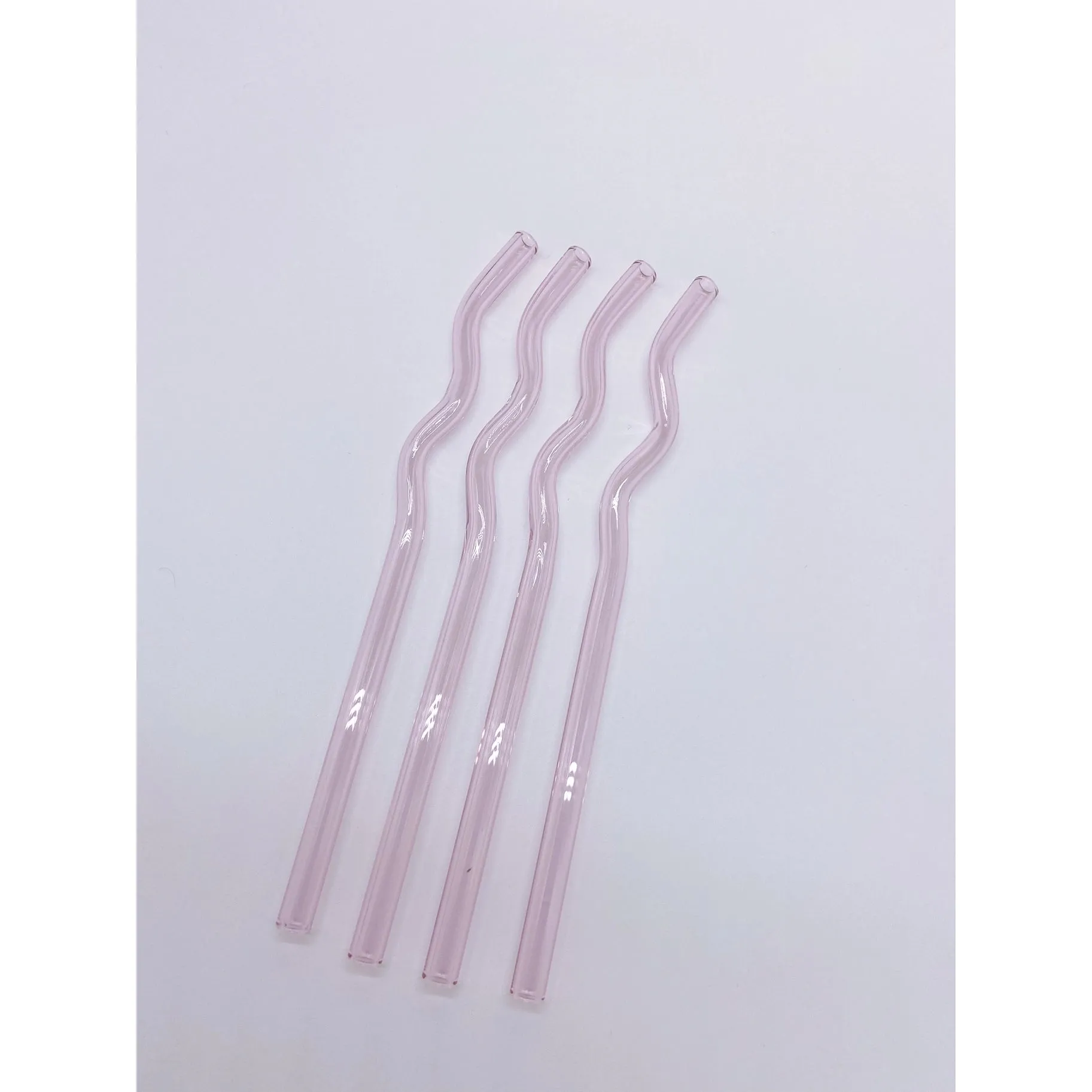 SQUIGGLY REUSABLE GLASS STRAW