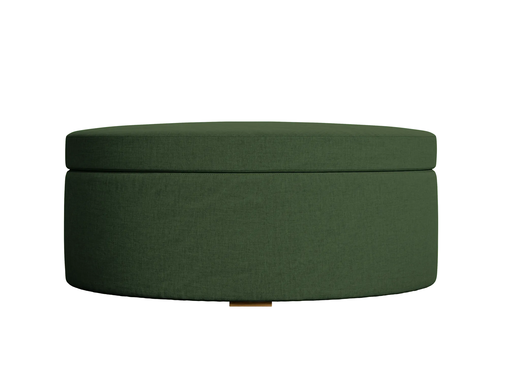 The Evergreen Storage Ottoman in Hemp