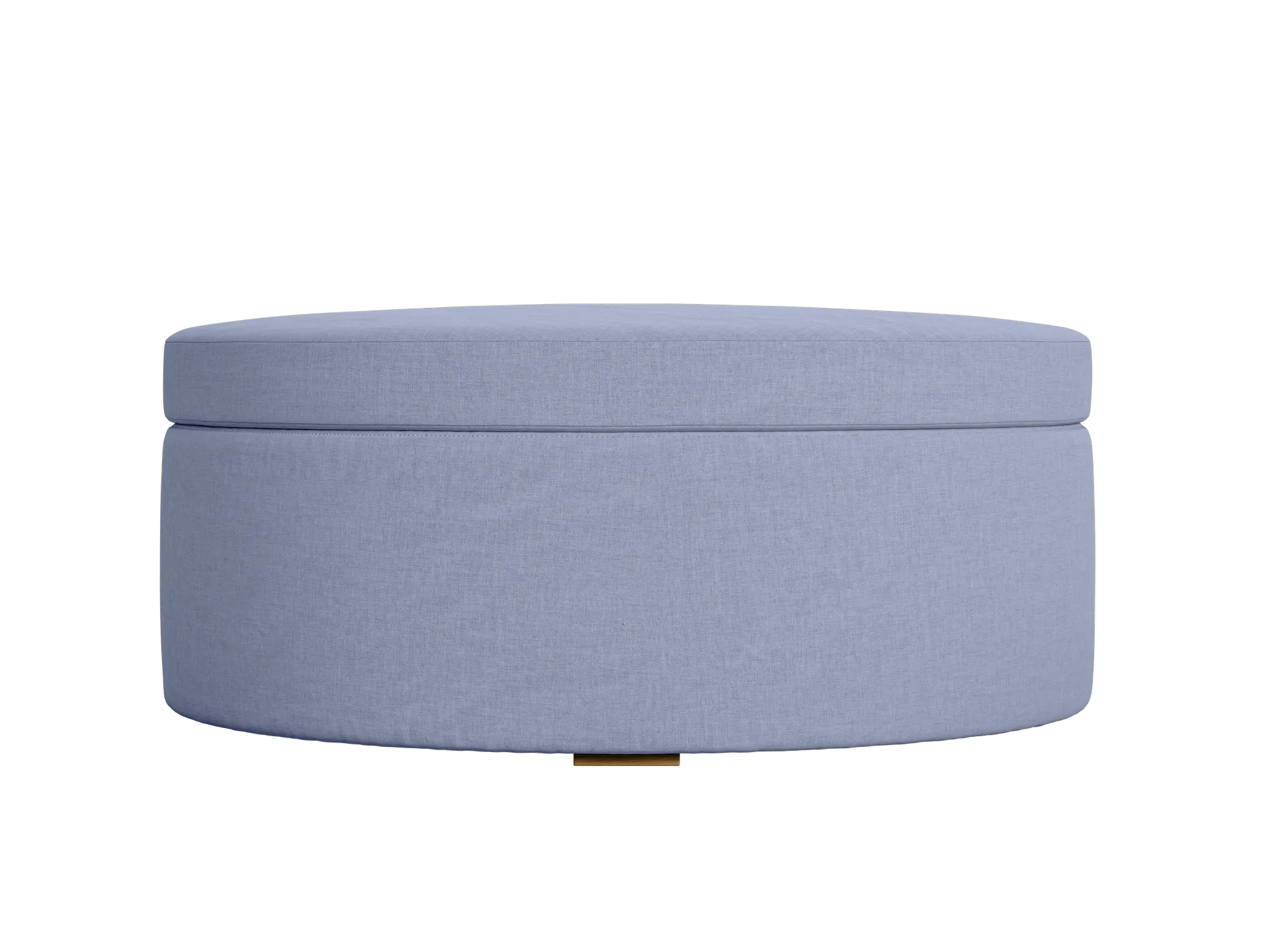 The Evergreen Storage Ottoman in Hemp