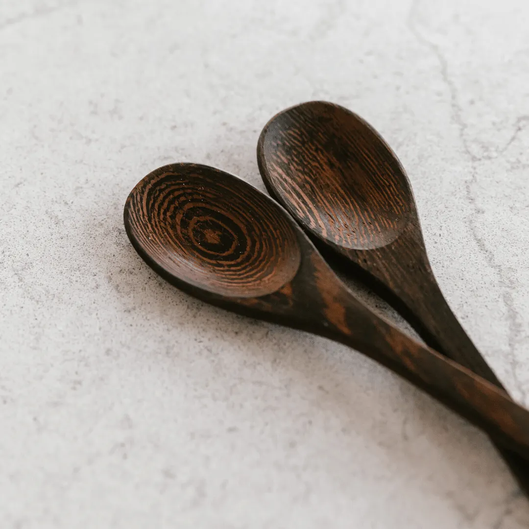 Wooden Buddha Cutlery Set