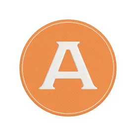 Woven Monogram Orange Patch